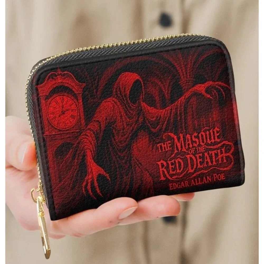 Masque of the Red Death Mini Wallet Horror Goth Halloween‎ Edgar Allan Poe New